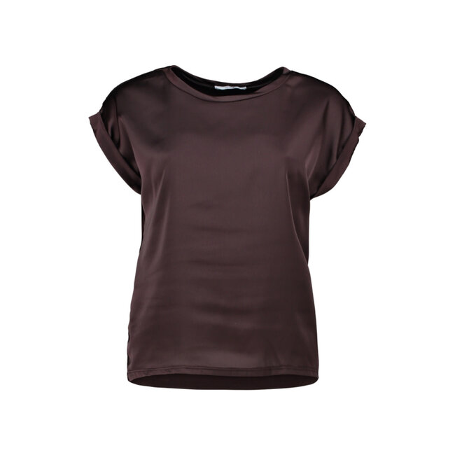 SHIRT SANA SATIN CHOCO