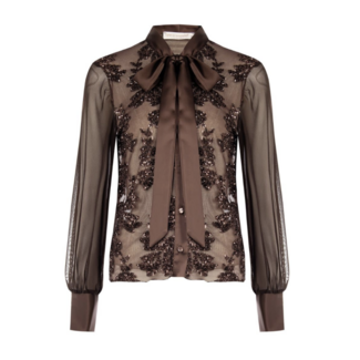 BLOUSE CHOCO PAILLETS CFC0020174002