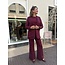 BROEK  SPARKLE BIBA BORDEAUX