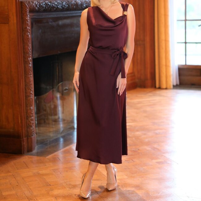 JURK NOLANA AUBERGINE SATIN