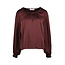 BLOUSE MOSTOLES SATIN BURGUNDY