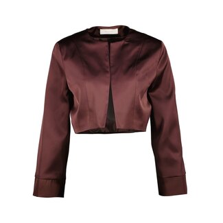 BOLERO SATIN BLAZER LUANDA BORDEAUX