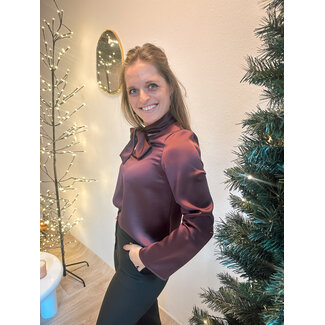 BLOUSE ONE SHOULDER CFC0126399003 BORDEAUX