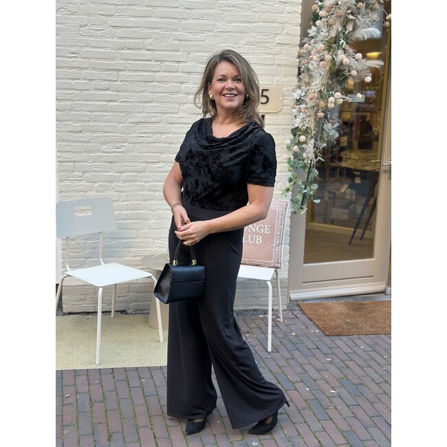 JUMPSUIT FLOCKY BLACK