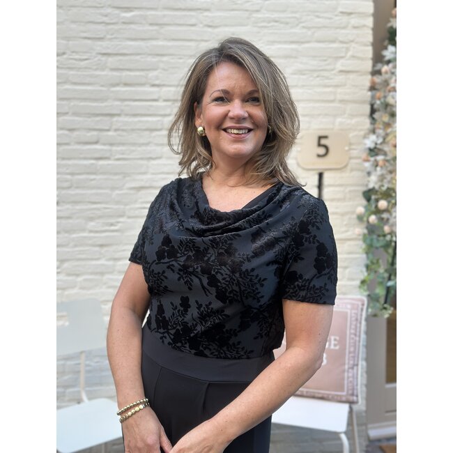 JUMPSUIT FLOCKY BLACK