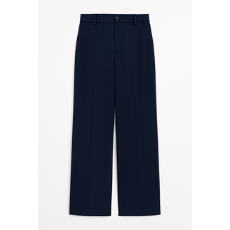 BROEK TWILLWID NAVY