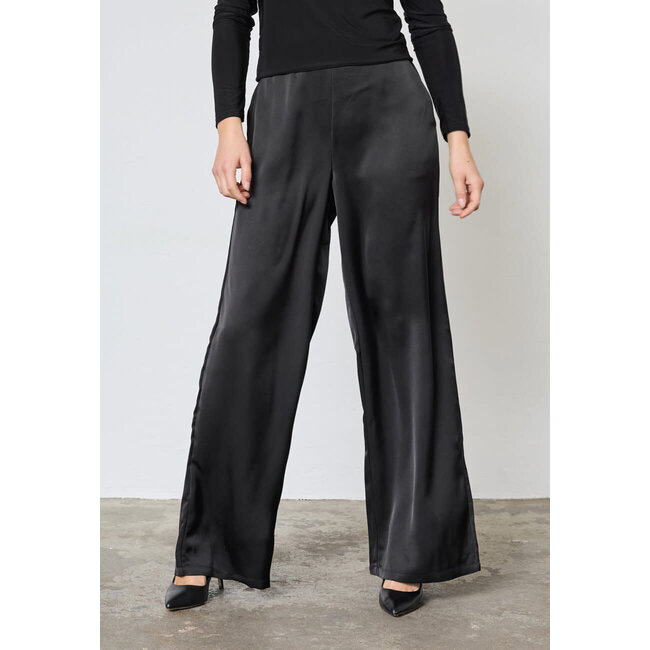 PANTALON SATIN VERINA BLACK