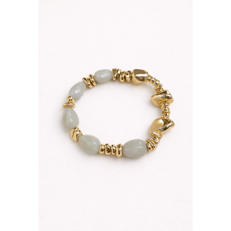 ARMBAND STRETCH GOLD / BEIGE
