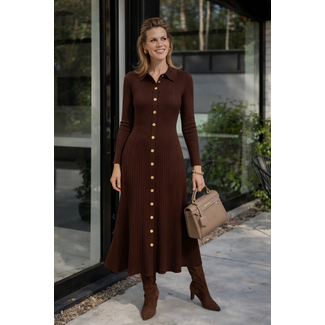 JURK KNIT / GOLD CHOCO 18567