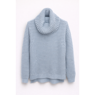 TRUI BIG KNIT SOFT BLUE 618