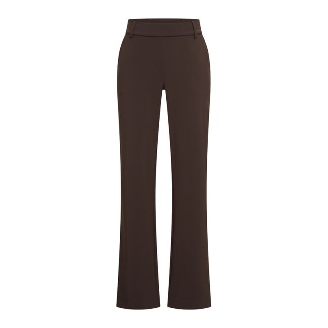 BROEK STRAIGHT ESPRESSO BONDED  MP202624
