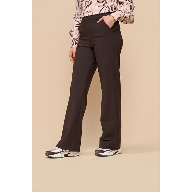 BROEK STRAIGHT ESPRESSO BONDED  MP202624