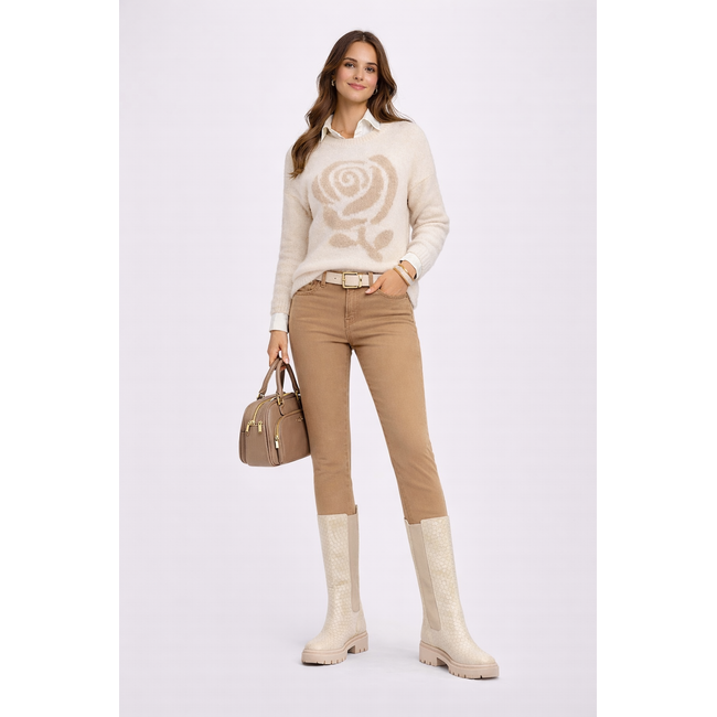 TRUI EMMA FLOWER BEIGE