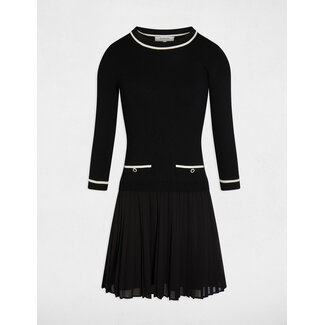 JURK RNISSA BLACK PLISSEÉ