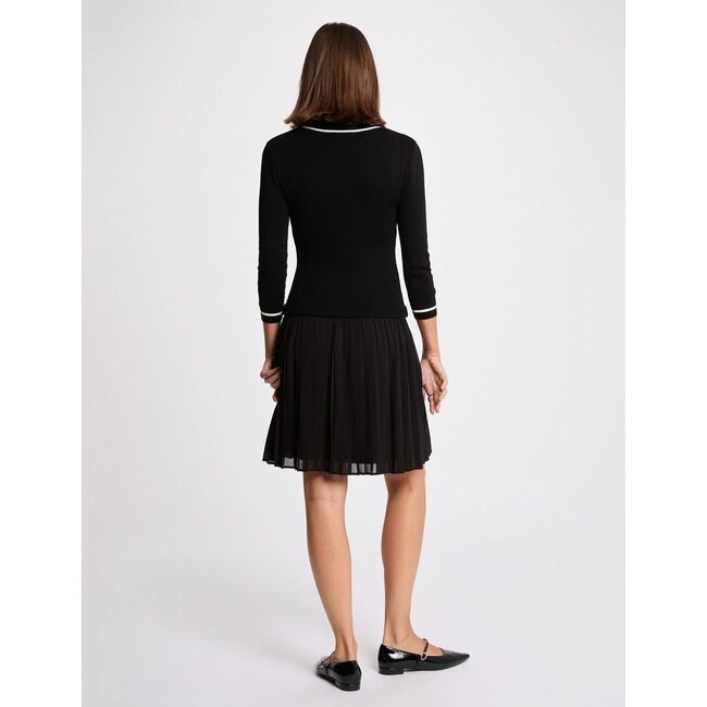 JURK RNISSA BLACK PLISSEÉ