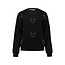 TRUI ANNIE BEADED HEART BLACK