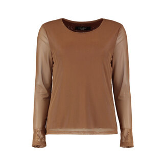 TOP SINA MESH CAMEL