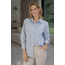 BLOUSE SOFT BLUE SILVER HEART 21252