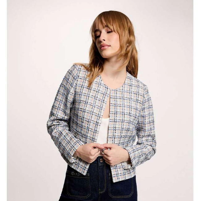 BLAZER/JASJE VTILL TWEED SOFT BLUE