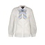 BLOUSE FABIENNE WHITE/SKY STROPDAS