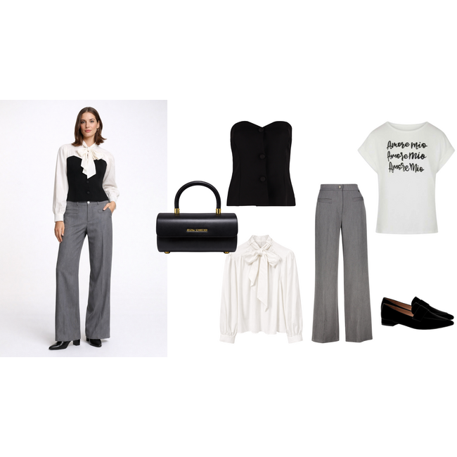 BLOUSE STRIK WHITE W33660 S25