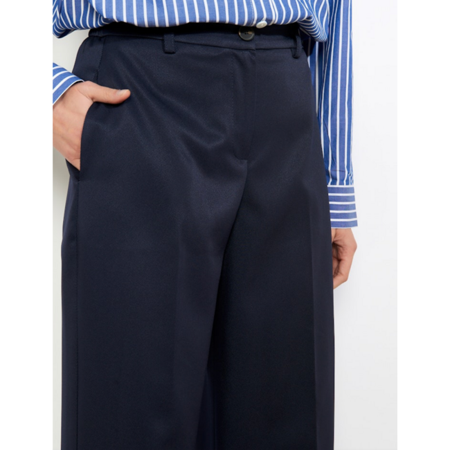BROEK TWILLWID NAVY
