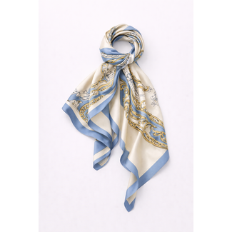 NEK/TAS SJAALTJE VIERKANT SOFT BLUE