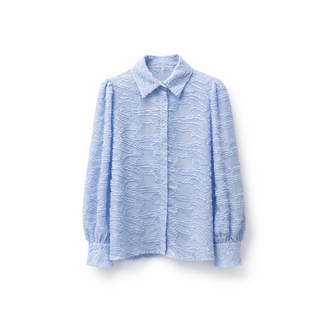 BLOUSE LICHTBLAUW FY9076A