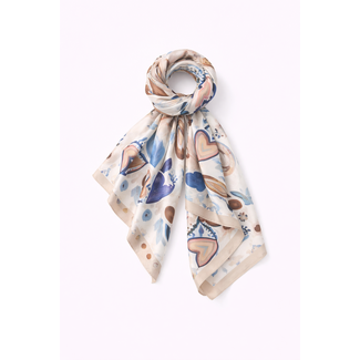 NEK/TAS SJAALTJE VIERKANT PASTELLOVE