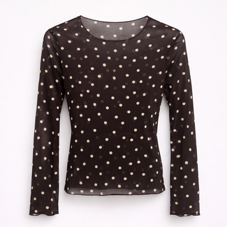 TOP CHOCO DOT MESH