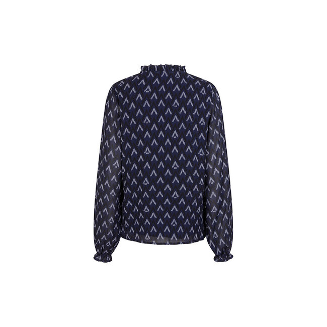LOFTY MANNER BLOUSE ELIZA NAVY PRINT