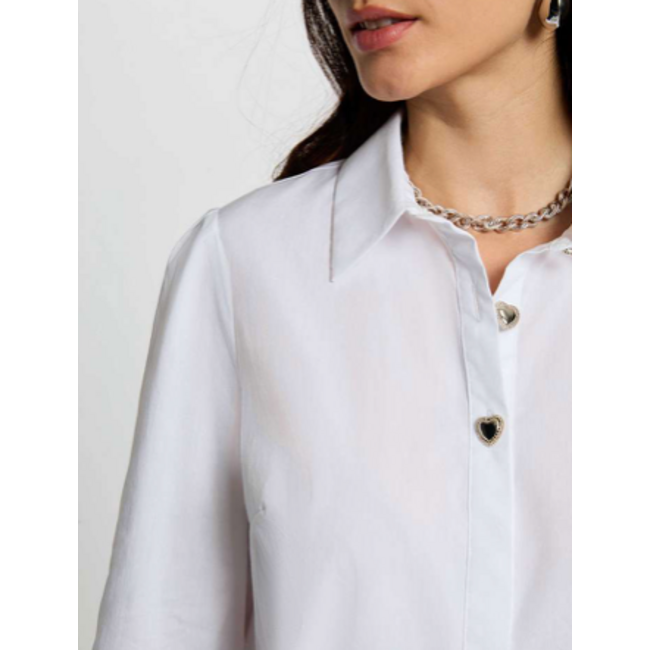 BLOUSE COEUR WHITE