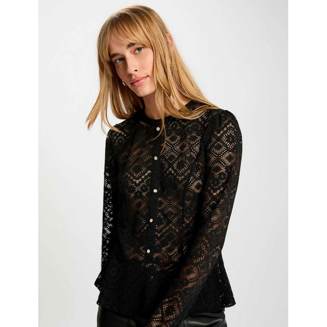 BLOUSE TMARCUS LACE BLACK