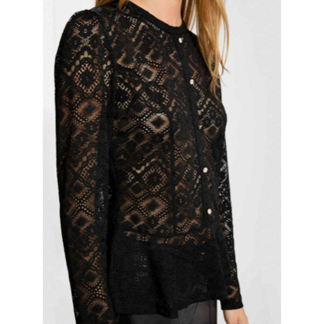 BLOUSE TMARCUS LACE BLACK