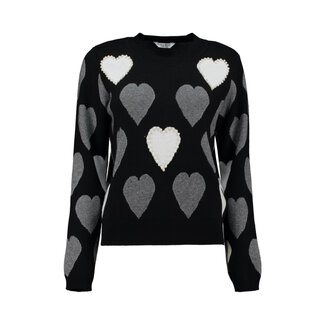TRUI HEART BLACK/WHITE