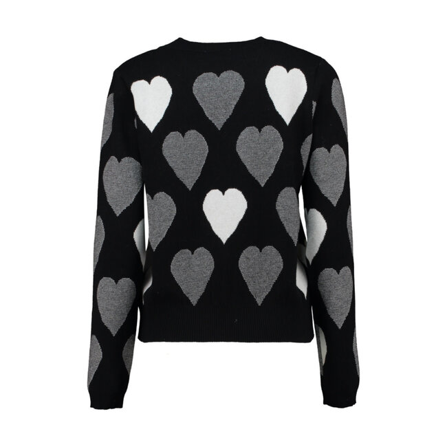 TRUI HEART BLACK/WHITE