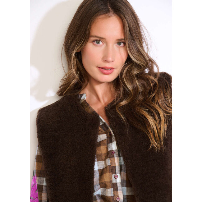 BODYWARMER JADA DARK BROWN