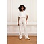 LOFTY MANNER PANTALON DELPHINE OFFWHITE STRIPE