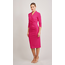 JURK TEGAN WRAP DRESS RASPBERRY