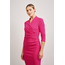 JURK TEGAN WRAP DRESS RASPBERRY