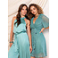 FREEBIRD JUMPSUIT JAIRA SEA GREEN SATIN