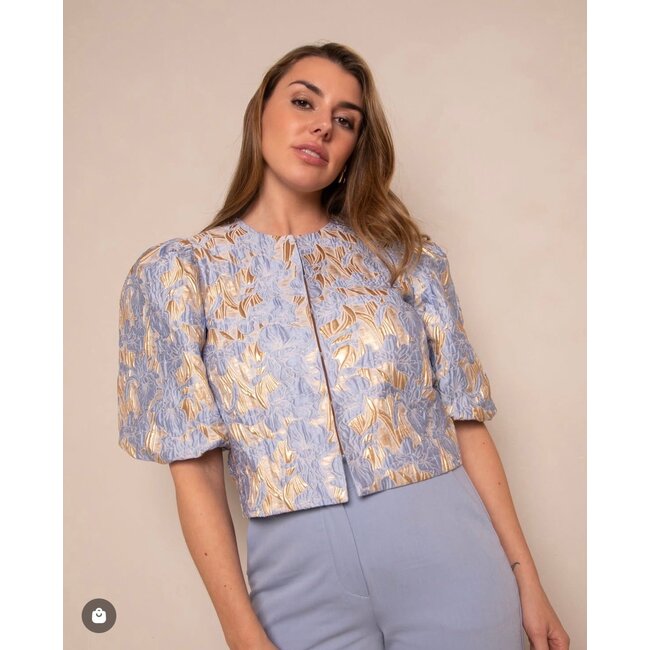 FREEBIRD BLAZER LIDA JAQUARD LIGHT BLUE