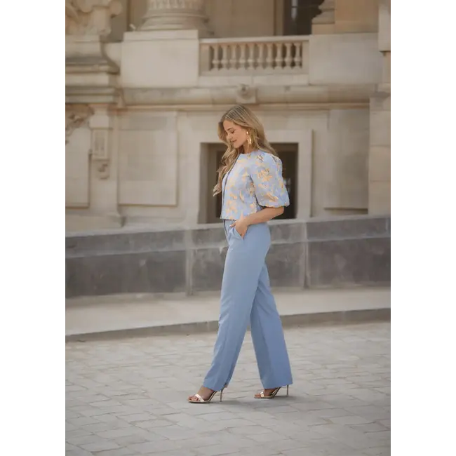 FREEBIRD BLAZER LIDA JAQUARD LIGHT BLUE