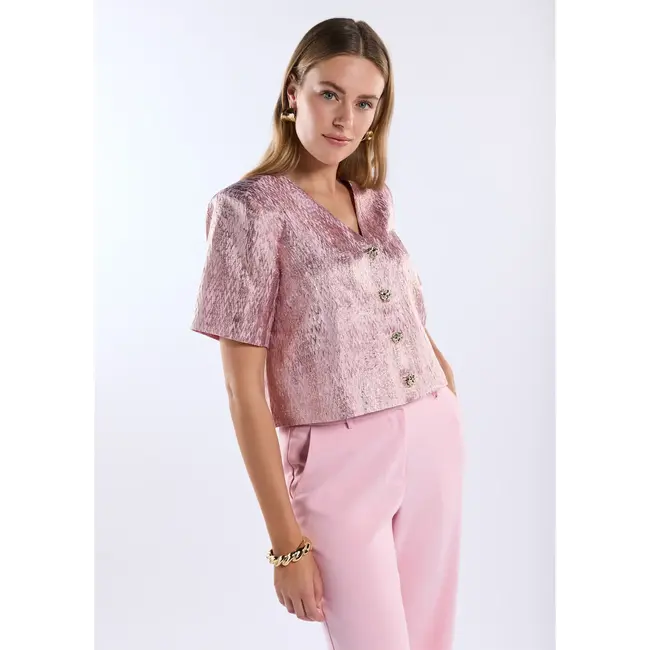 FREEBIRD BLAZER SHORT LAURIEN PINK LEMONADE