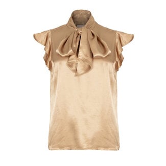 FREEBIRD TOP BODILLE RUFFLE GOLD