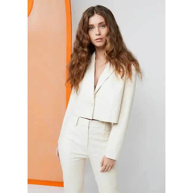 FREEBIRD BLAZER SHORT PU KENDRIS OFFWHITE