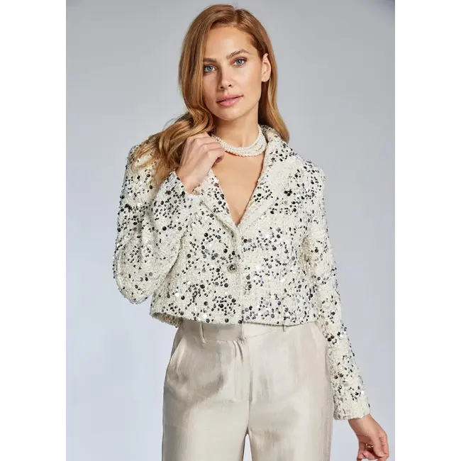 FREEBIRD BLAZER BEAU SEQUIN CHAMPAGNE