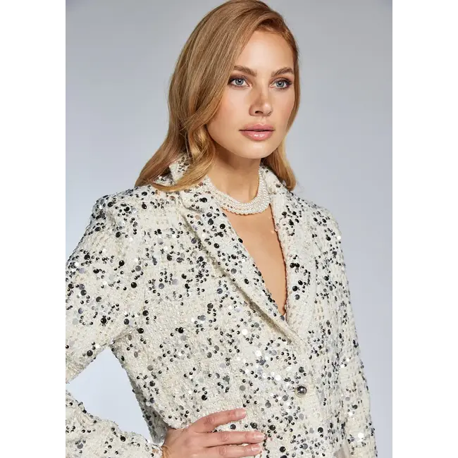 FREEBIRD BLAZER BEAU SEQUIN CHAMPAGNE