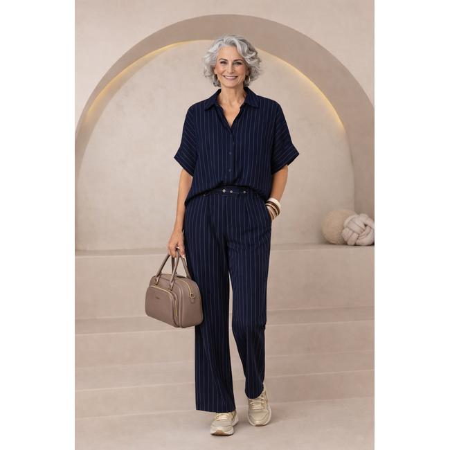 BLOUSE GRAZIELLA STRIPE NAVY 26