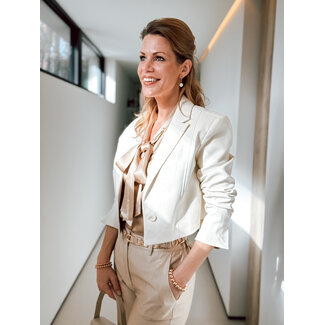 FREEBIRD BLAZER SHORT PU KENDRIS OFFWHITE